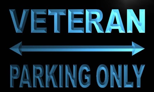 Veteran Parking Only Neon Light Sign